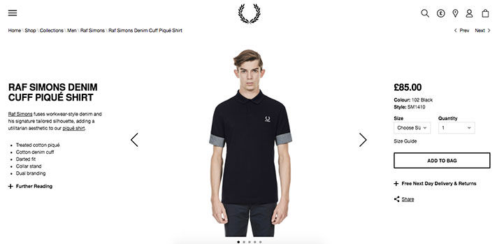 متجر الماركة الشهيرة Fred Perry مدعوم من ماجنتو