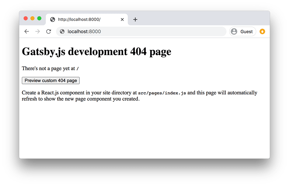 Gatsby.js 404